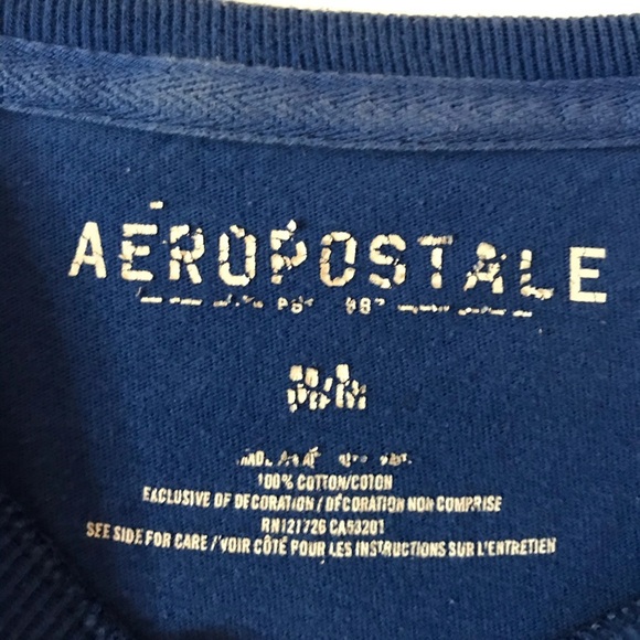 Aeropostale men’s tee shirt royal blue M - Picture 3 of 4